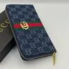 Portefeuille Gucci bleu marine