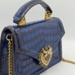 Dolce Gabana DG girls Bleu croco – Image 2