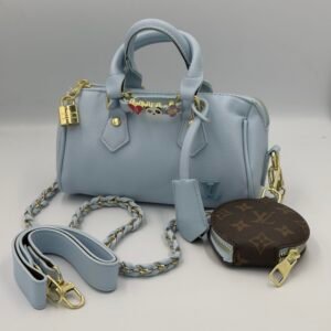 Louis Vuitton nano speedy bleu ciel