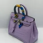 Hermès Birkin croco 25cm Violet