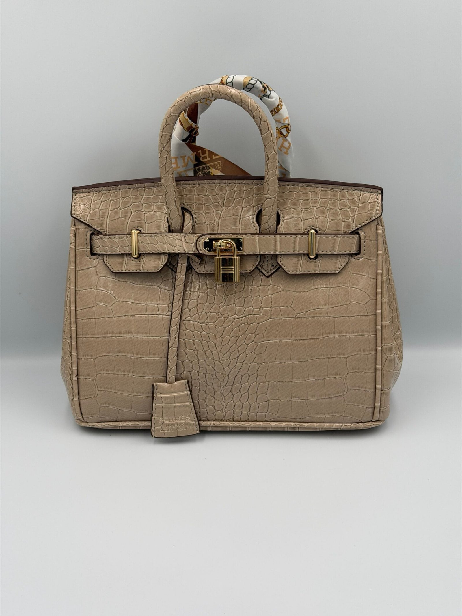 img_2146-2 Hermès Birkin croco 25cm beige – Image 1