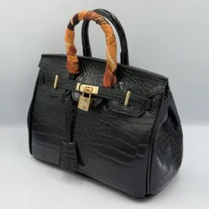 Hermès Birkin croco 25cm Noir