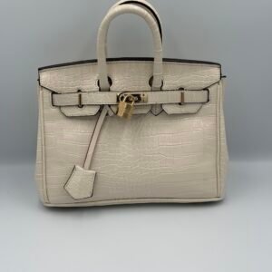 Hermès Birkin croco 25cm blanc