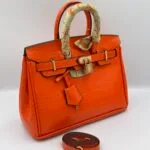 Hermès Birkin croco 25cm Orange