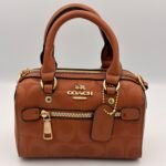 Sac coach speedy nano 20 cm marron – Image 3