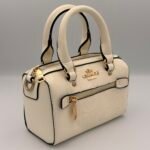 Sac coach speedy nano 20 cm blanc casse