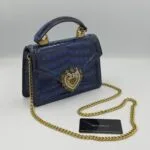 Dolce Gabana DG girls Bleu croco