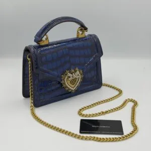 Dolce Gabana DG girls Bleu croco