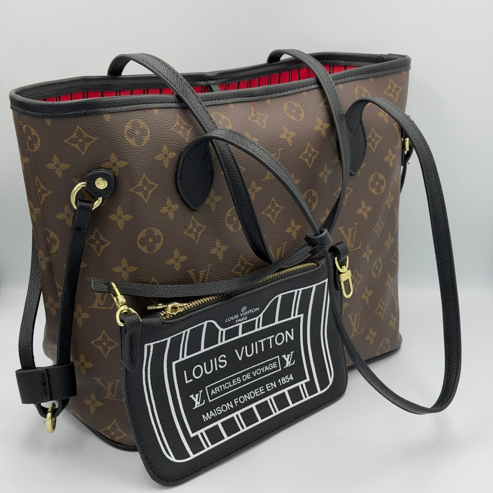 img_5550 Louis vuitton never full Noir – Image 1