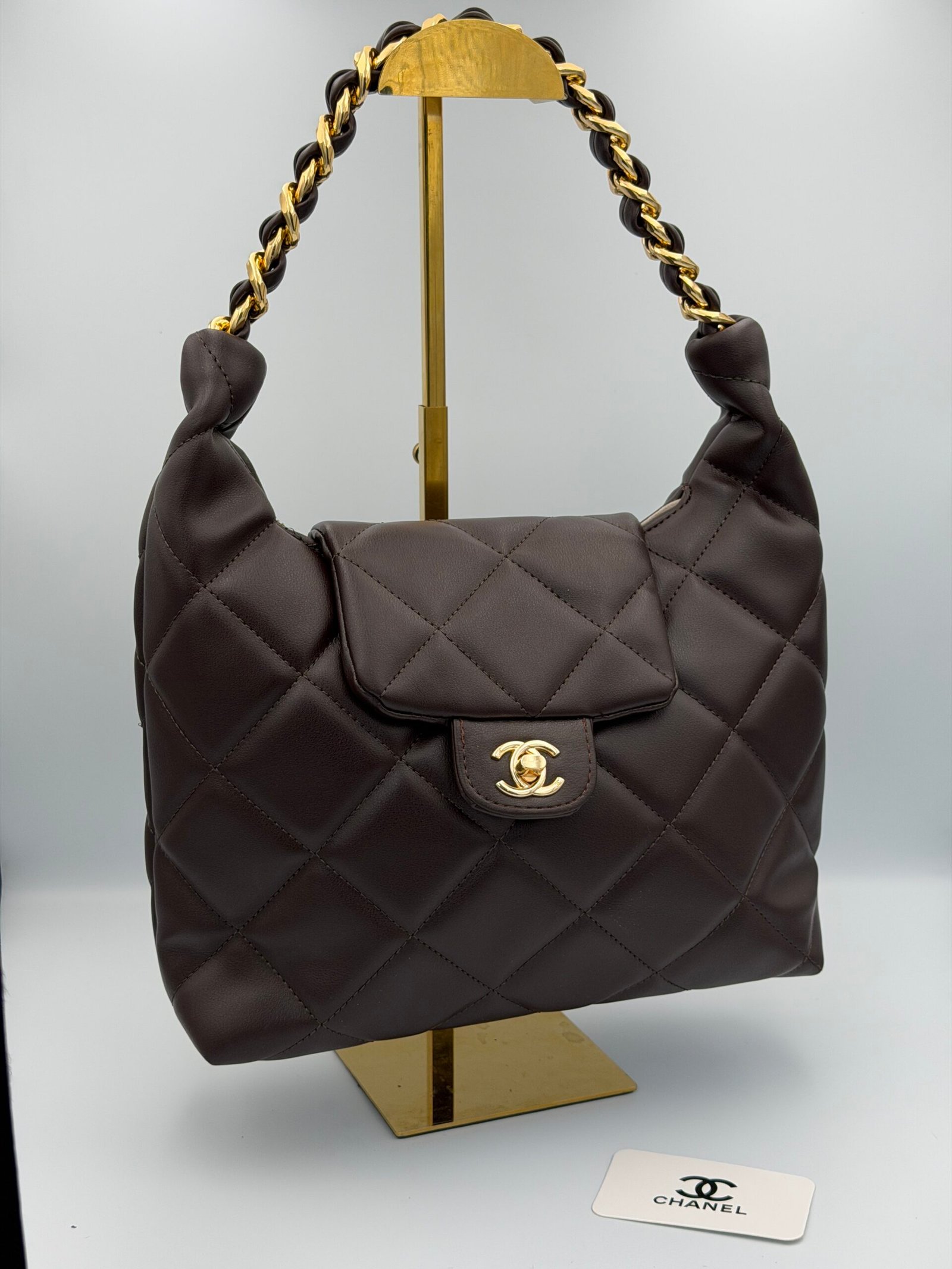 IMG_4797 CHANEL KELLY 30CM Marron chocolat – Image 1